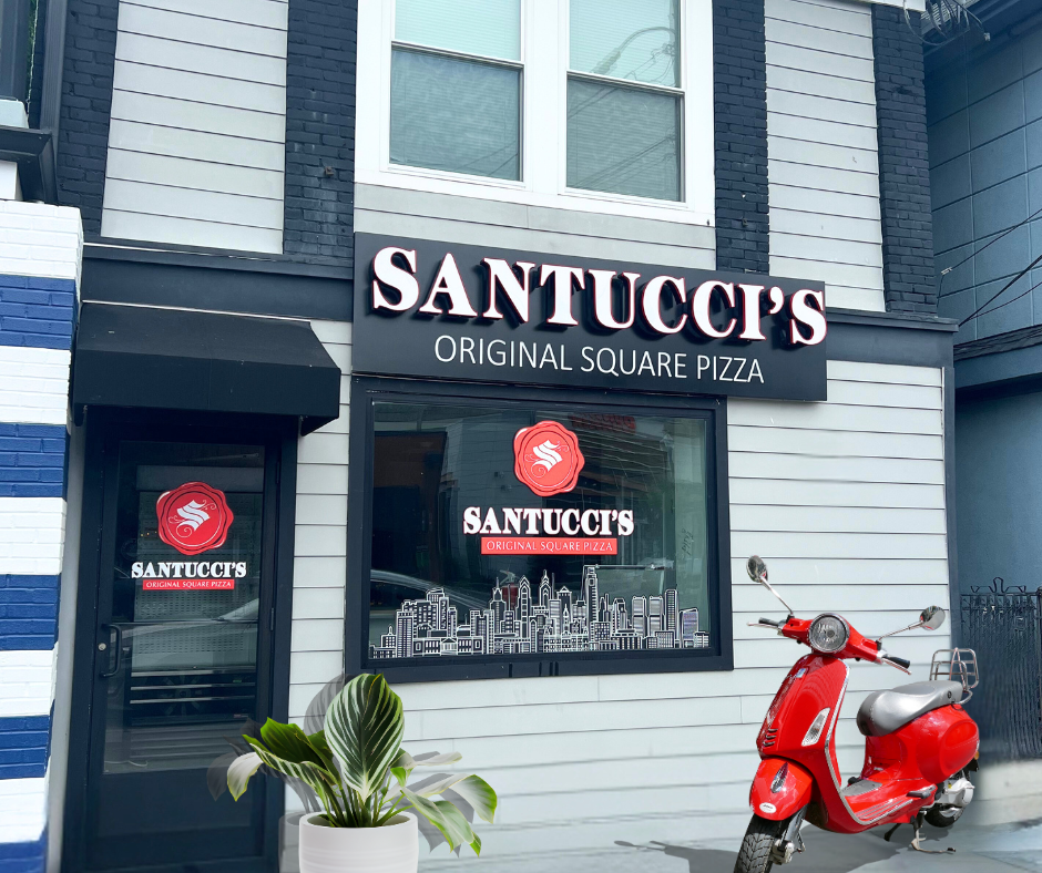 Ventnor NJ pizza restaurant; Santucci's Pizza Ventnor, Beach Pizza
