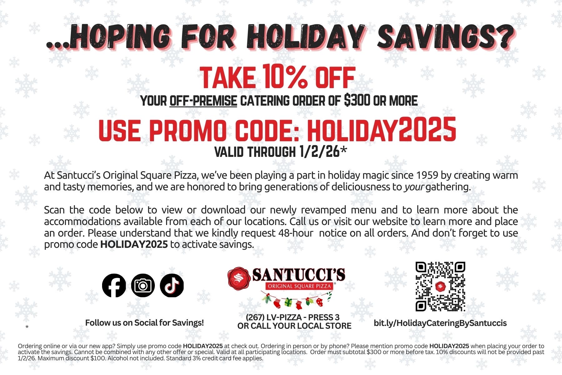 Catering by Santucci's Pizza